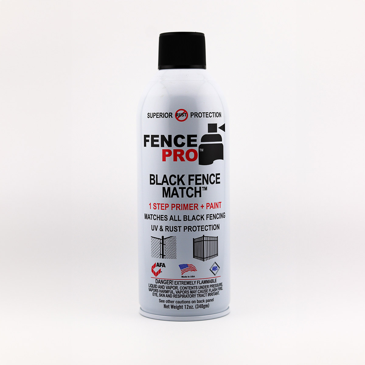Black-Fence-Match | BFM-100 | 12-12oz cans per case | Covers up to 40 SF 1 Black-Fence-Match | BFM-100 | 12-12oz cans per case | Covers up to 40 SF