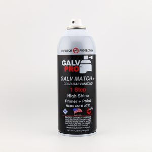 Galv-Match-Plus™ (69% Zinc) | GMP-100 | 12-12.5oz cans per case | Covers up to 40 SF | ASTM A780-09 <span class="bold-desc">Matches Hot Dip</span>